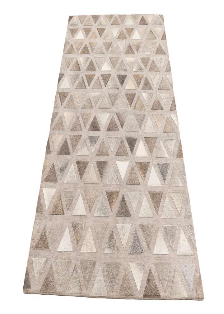 4' x 5' 10 Cowhide Leather Rug