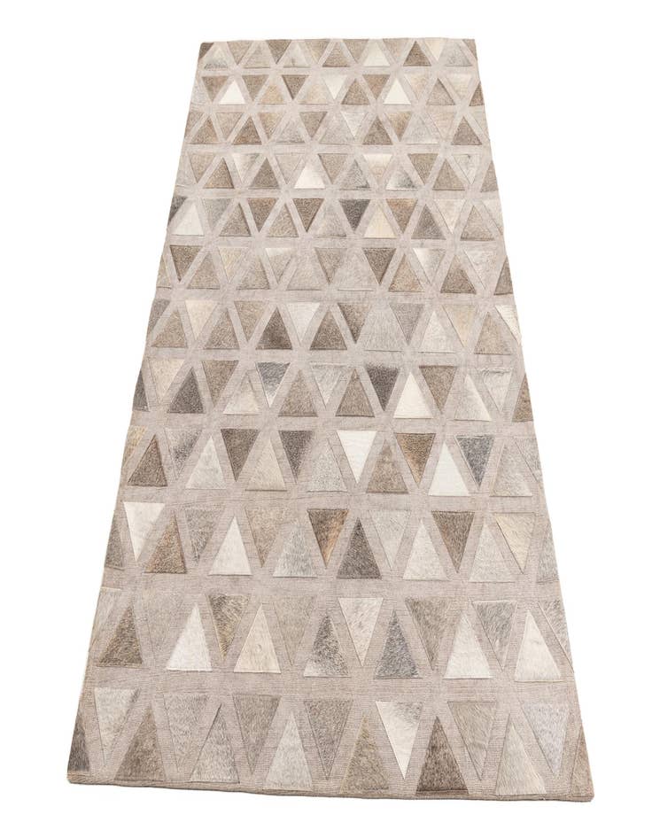 Detail image of 4' x 5' 10 Cowhide Leather Rug