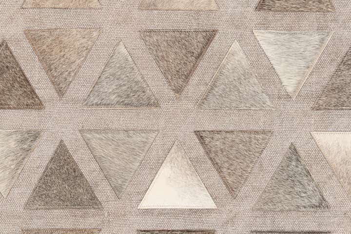4' x 5' 10 Cowhide Leather Rug