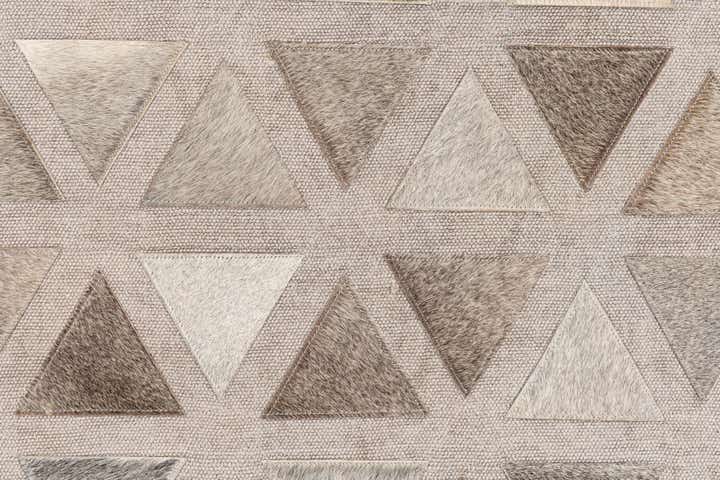 4' x 5' 10 Cowhide Leather Rug