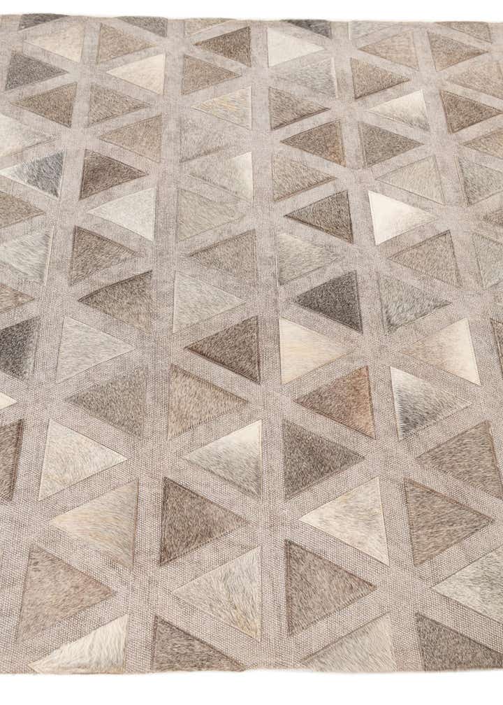 4' x 5' 10 Cowhide Leather Rug