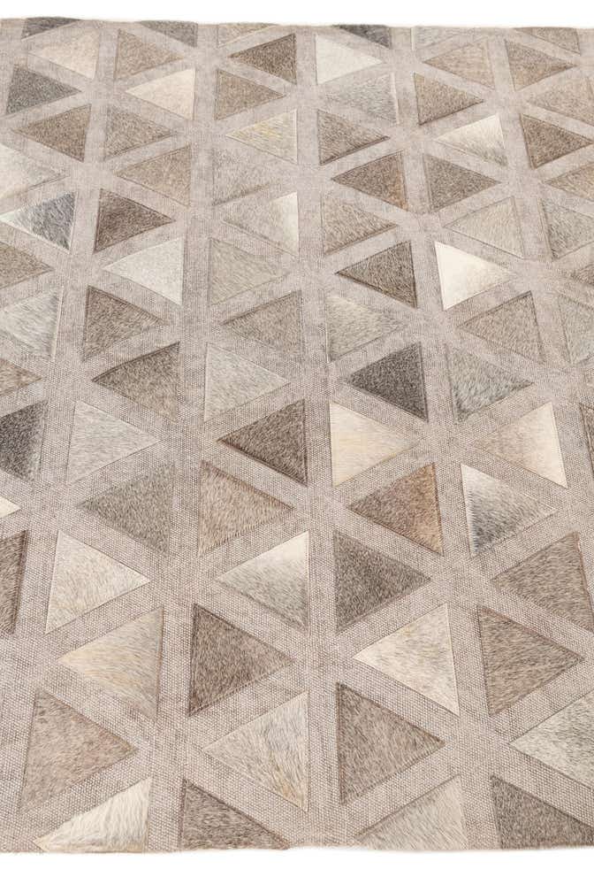 4' x 5' 10 Cowhide Leather Rug