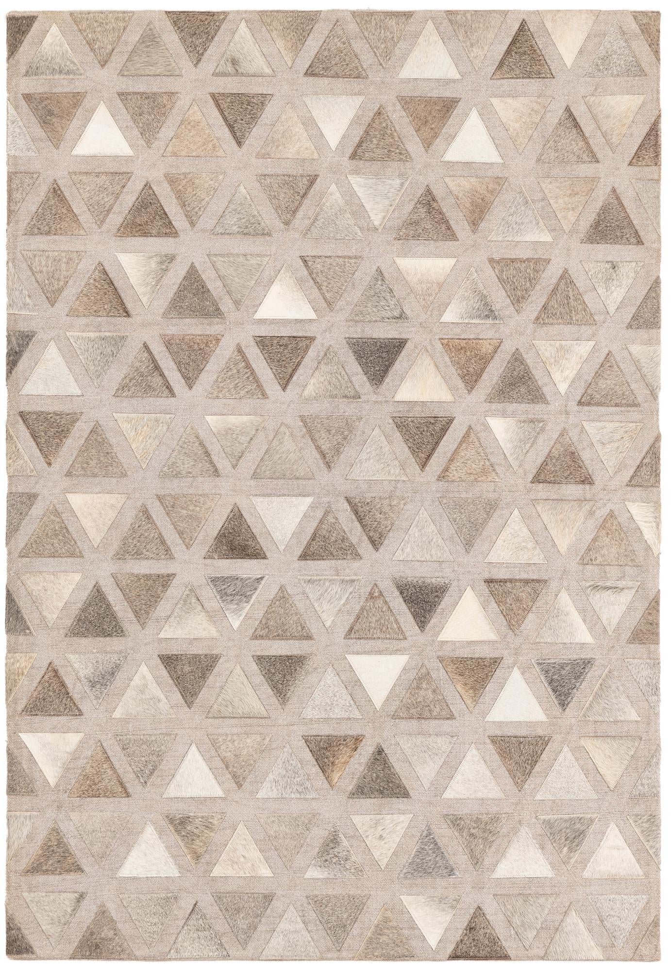 4' x 5' 10 Cowhide Leather Rug