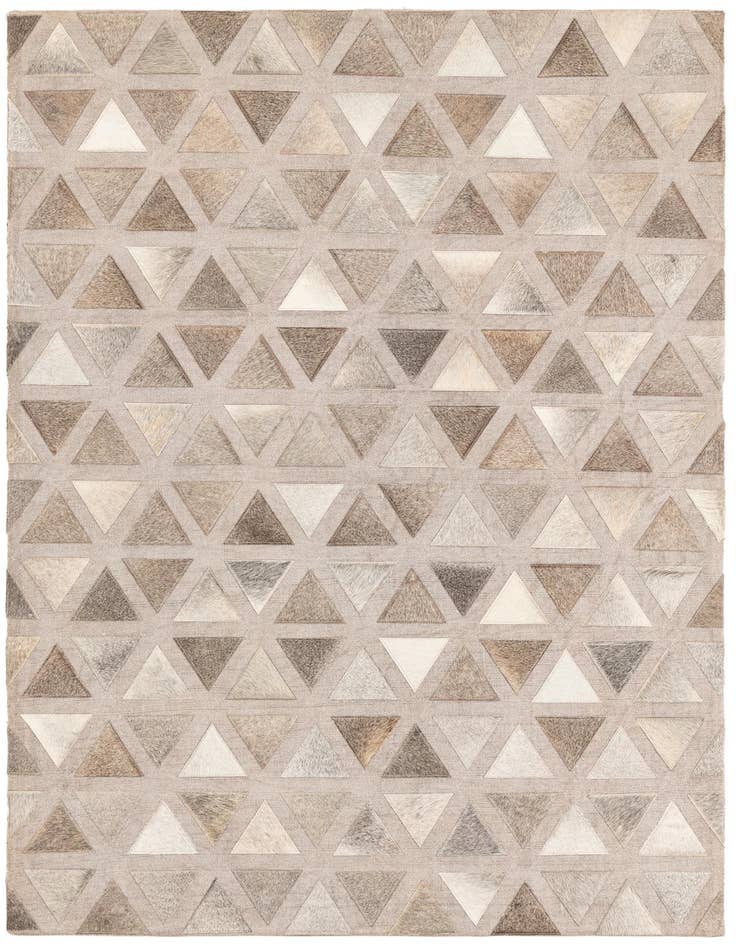 Detail image of 4' x 5' 10 Cowhide Leather Rug