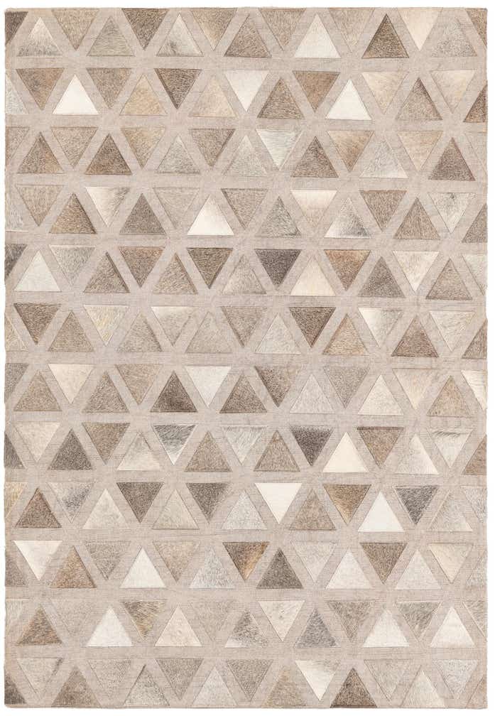 4' x 5' 10 Cowhide Leather Rug