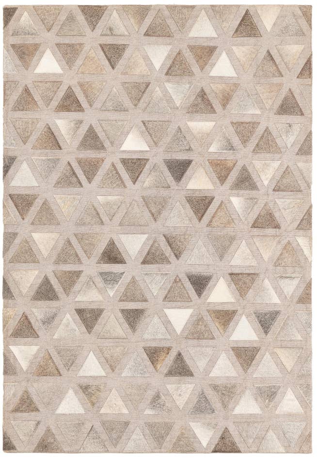 Detail image of 4' x 5' 10 Cowhide Leather Rug