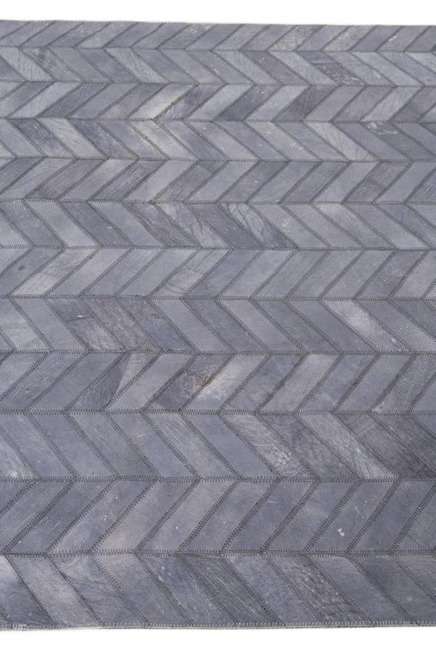 Detail image of 3' 8 x 5' 5 Cowhide Leather Rug