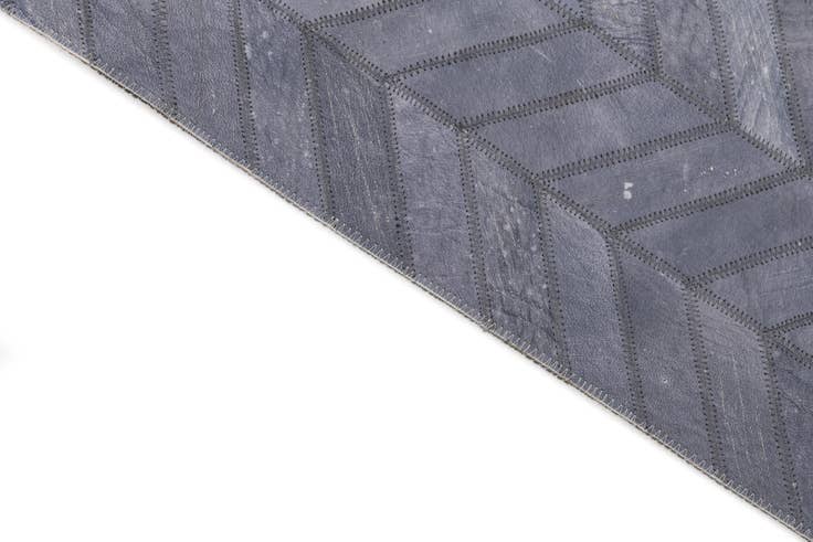 Detail image of 3' 8 x 5' 5 Cowhide Leather Rug