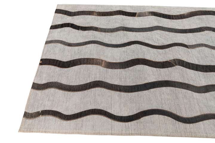 4' x 5' 7 Cowhide Leather Rug