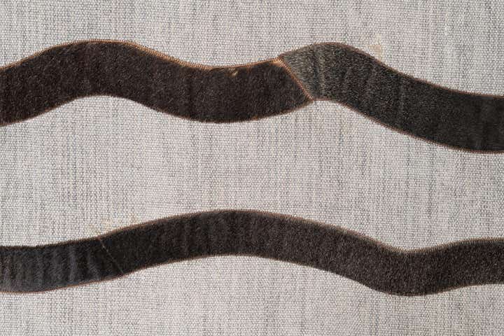 4' x 5' 7 Cowhide Leather Rug