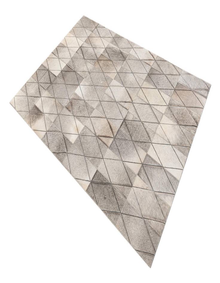 Detail image of 4' x 5' 10 Cowhide Leather Rug