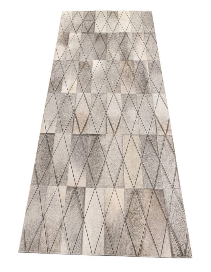 Detail image of 4' x 5' 10 Cowhide Leather Rug