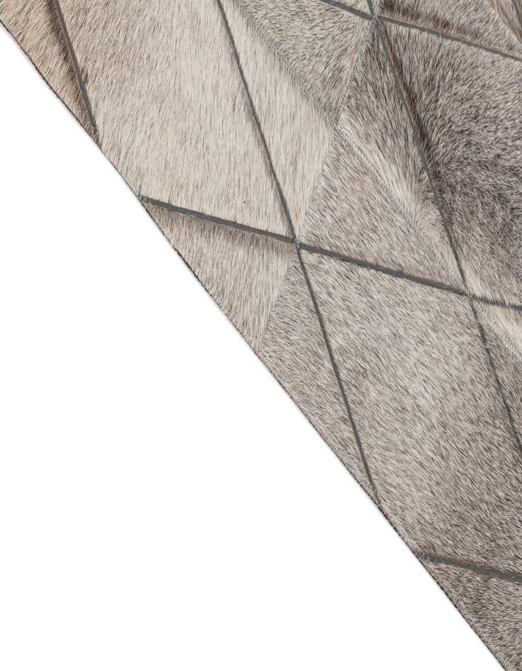 Detail image of 4' x 5' 10 Cowhide Leather Rug