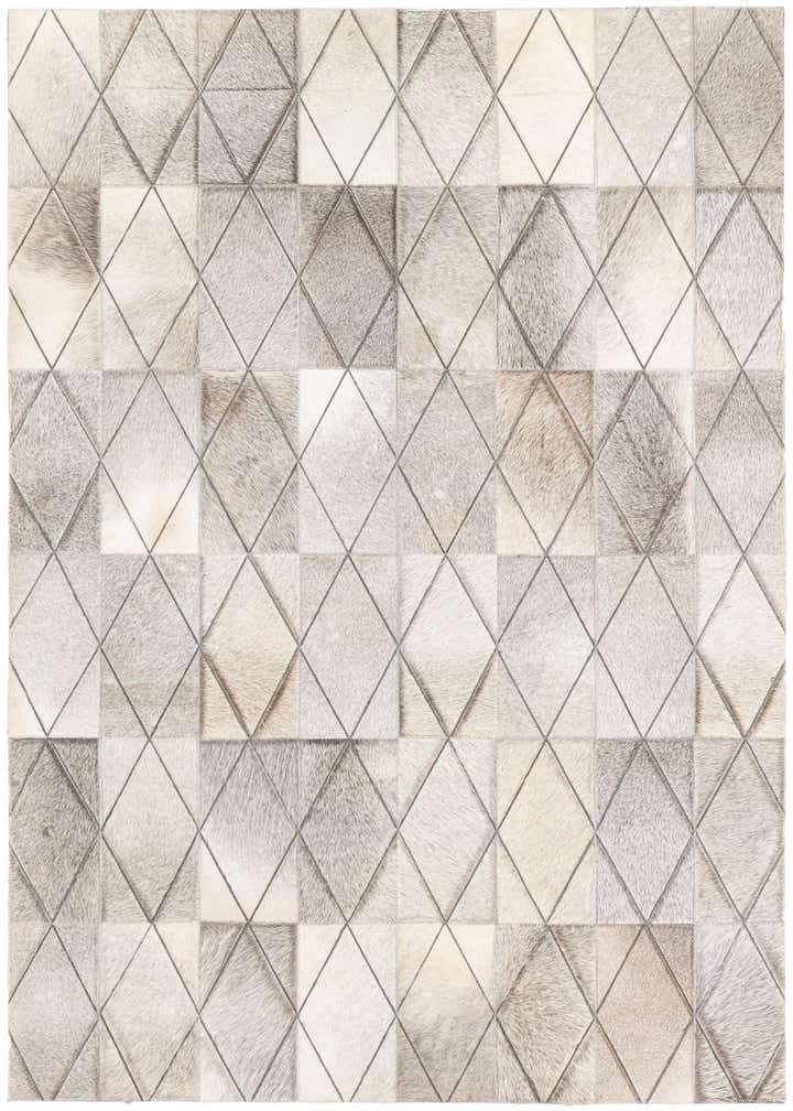 4' x 5' 10 Cowhide Leather Rug