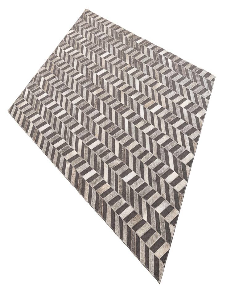 Detail image of 4' x 5' 5 Cowhide Leather Rug