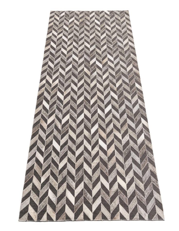 Detail image of 4' x 5' 5 Cowhide Leather Rug