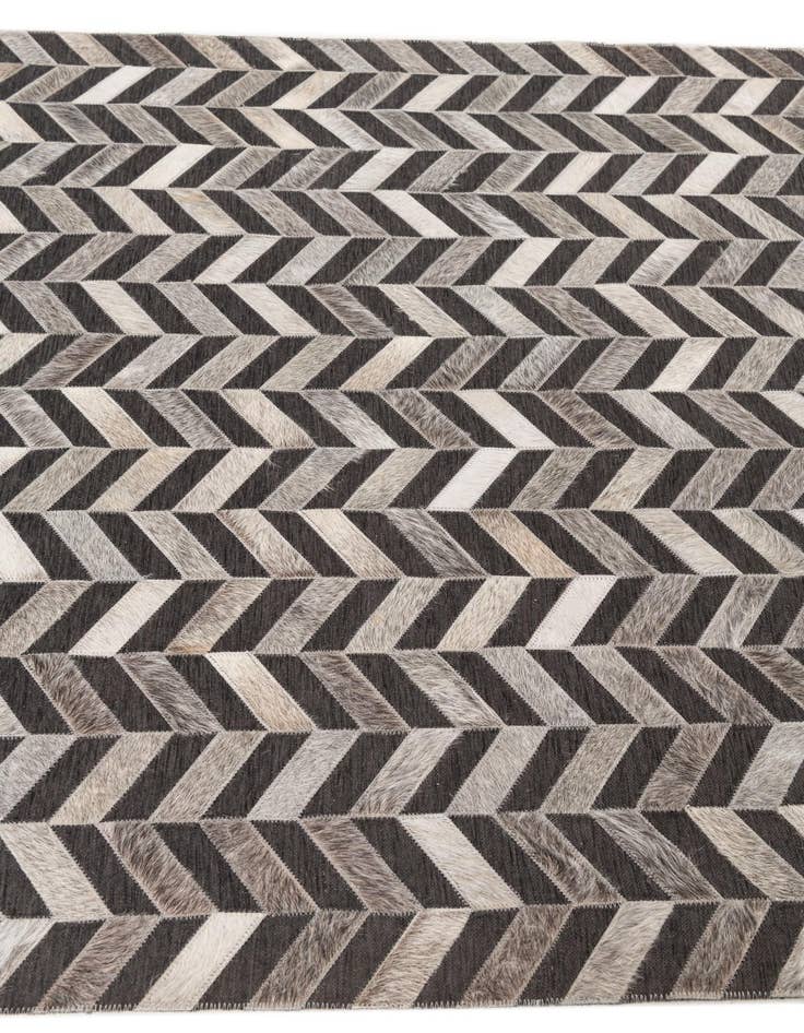 Detail image of 4' x 5' 5 Cowhide Leather Rug