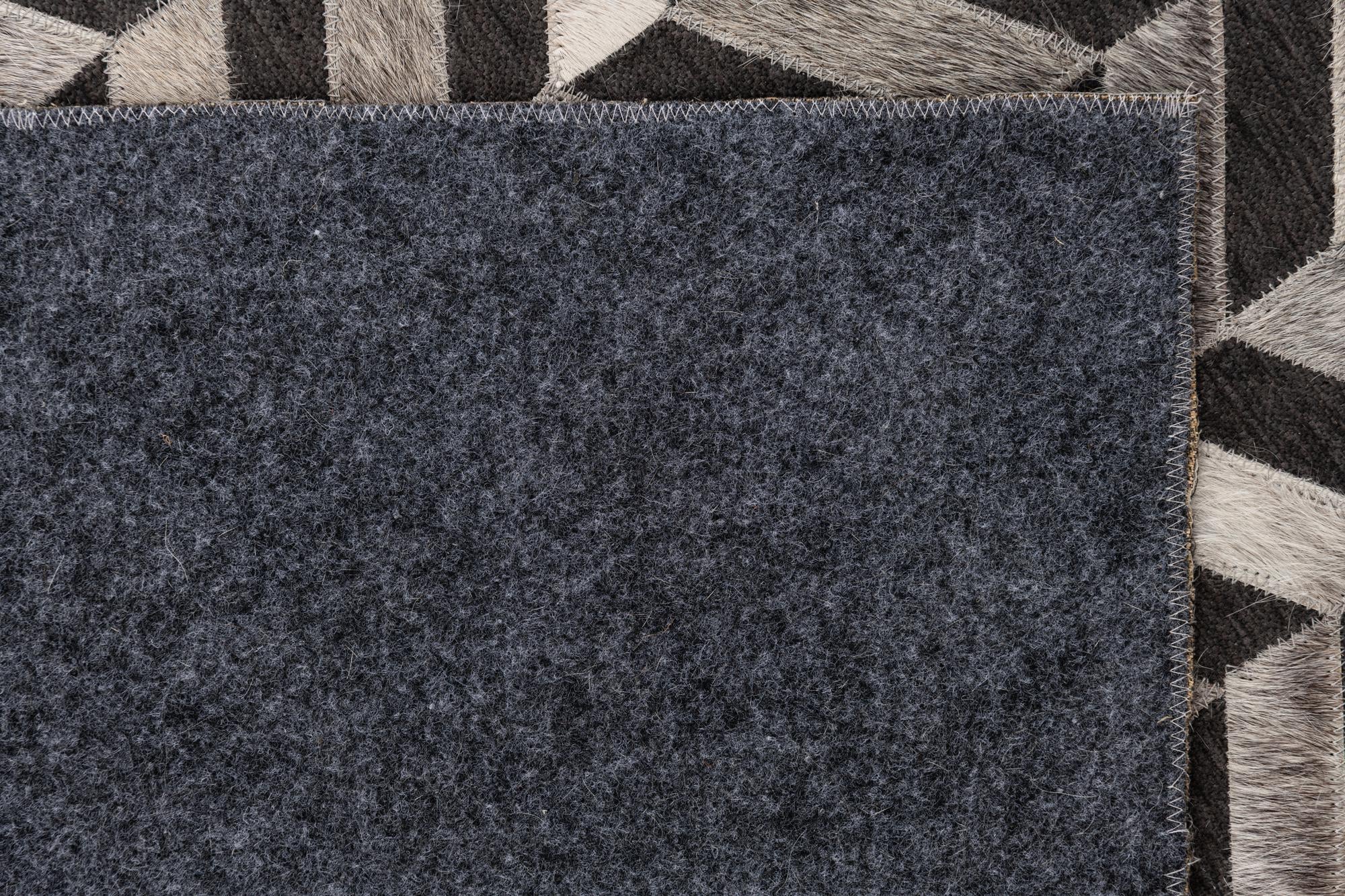 4' x 5' 5 Cowhide Leather Rug