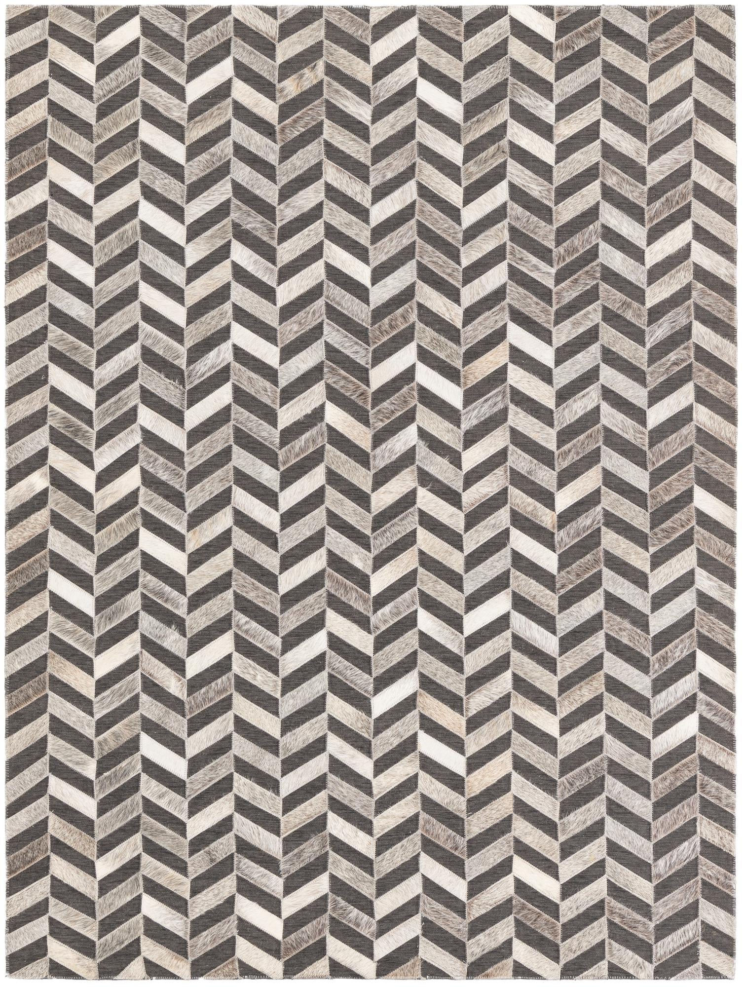 4' x 5' 5 Cowhide Leather Rug