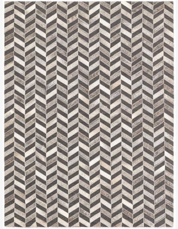 4' x 5' 5 Cowhide Leather Rug