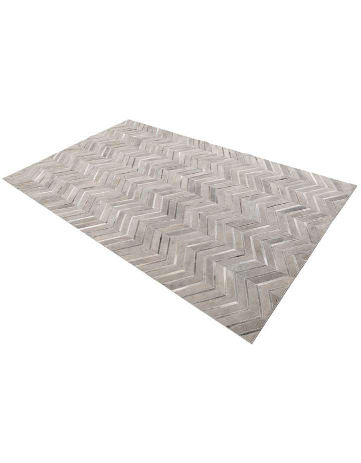 5' x 8' 1 Cowhide Leather Rug