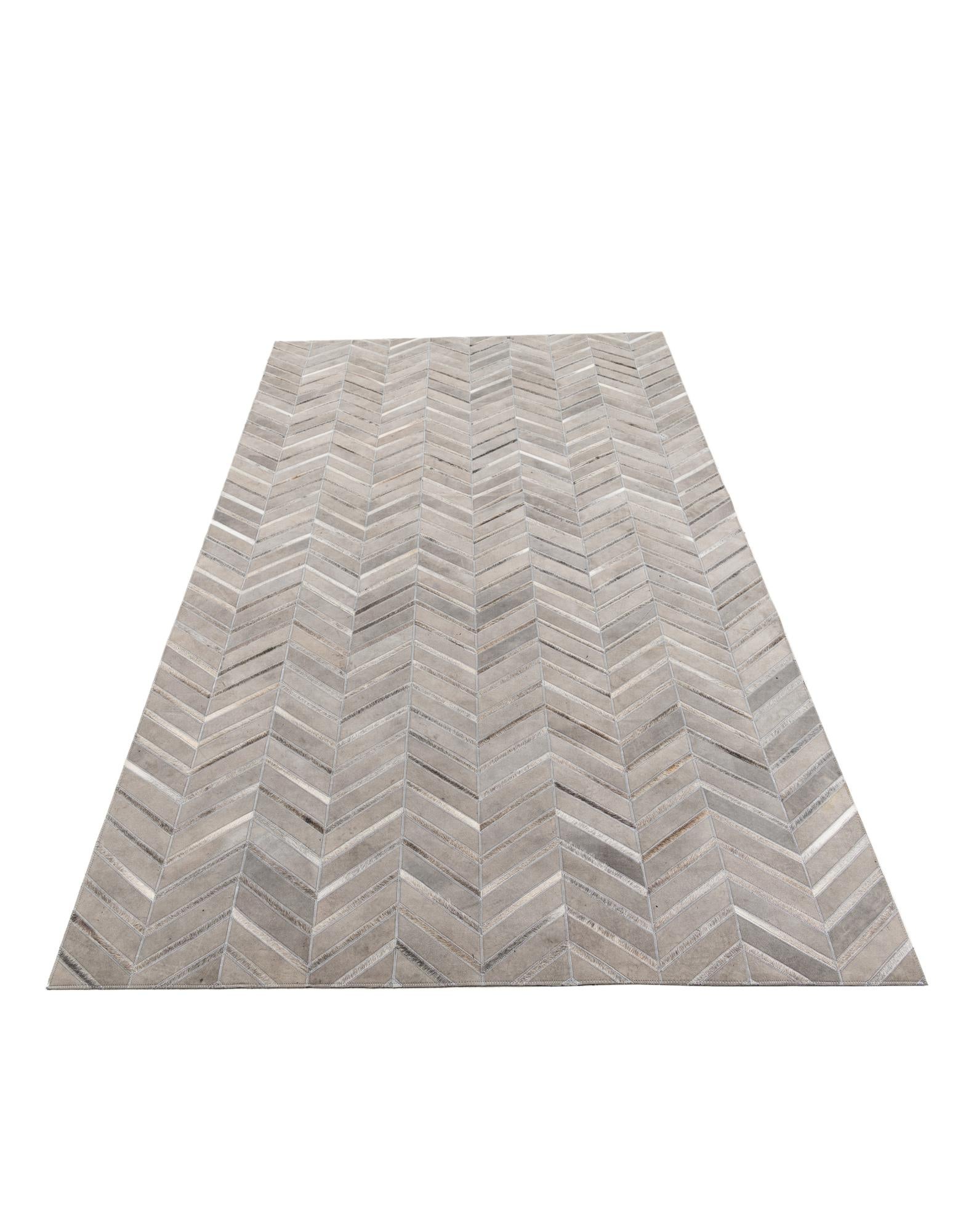 5' x 8' 1 Cowhide Leather Rug