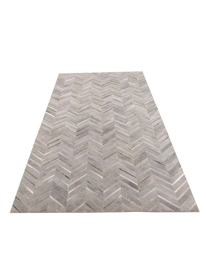 5' x 8' 1 Cowhide Leather Rug