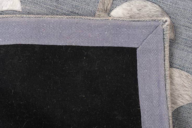 Detail image of 4' 1 x 5' 8 Cowhide Leather Rug