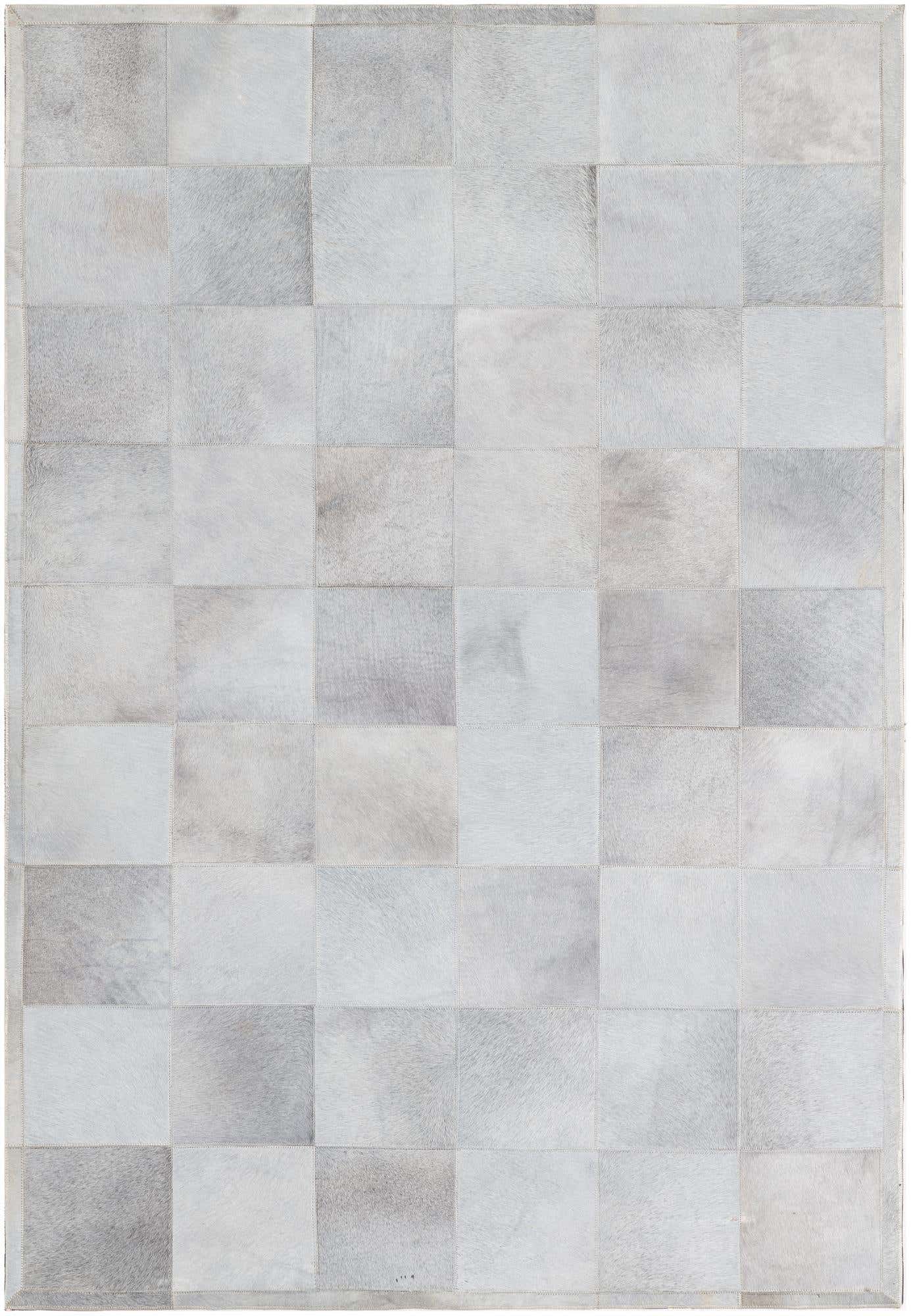 4' 1 x 6' Cowhide Leather Rug