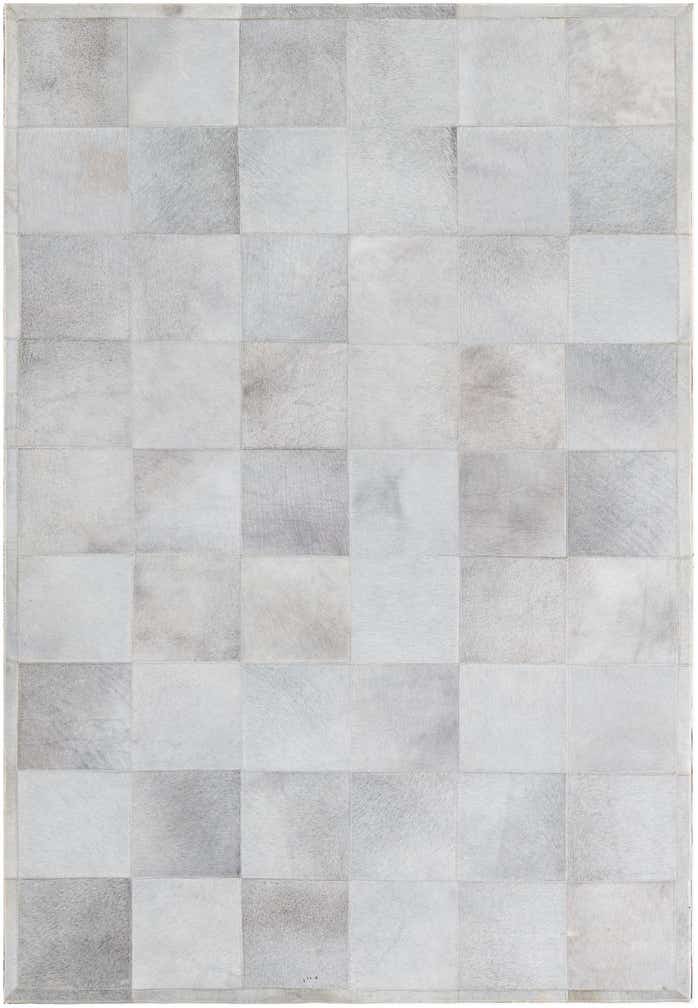 4' 1 x 6' Cowhide Leather Rug