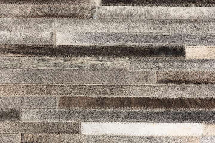 5' x 8' 2 Cowhide Leather Rug