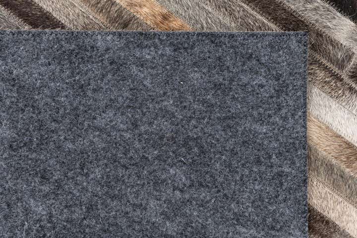 5' x 8' 2 Cowhide Leather Rug