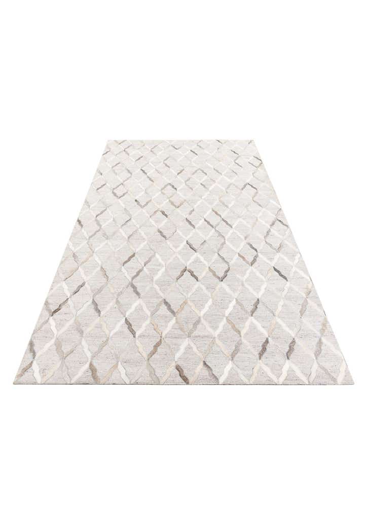 5' x 7' 8 Cowhide Leather Rug