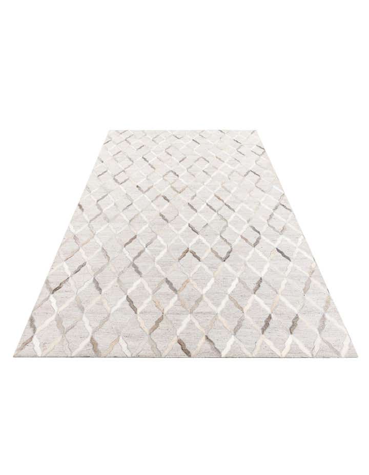 5' x 7' 8 Cowhide Leather Rug