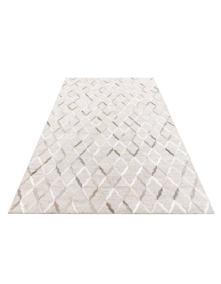 Detail image of 5' x 7' 8 Cowhide Leather Rug