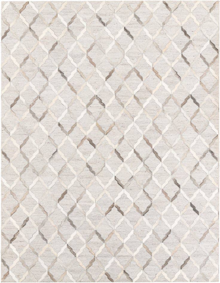 Detail image of 5' x 7' 8 Cowhide Leather Rug