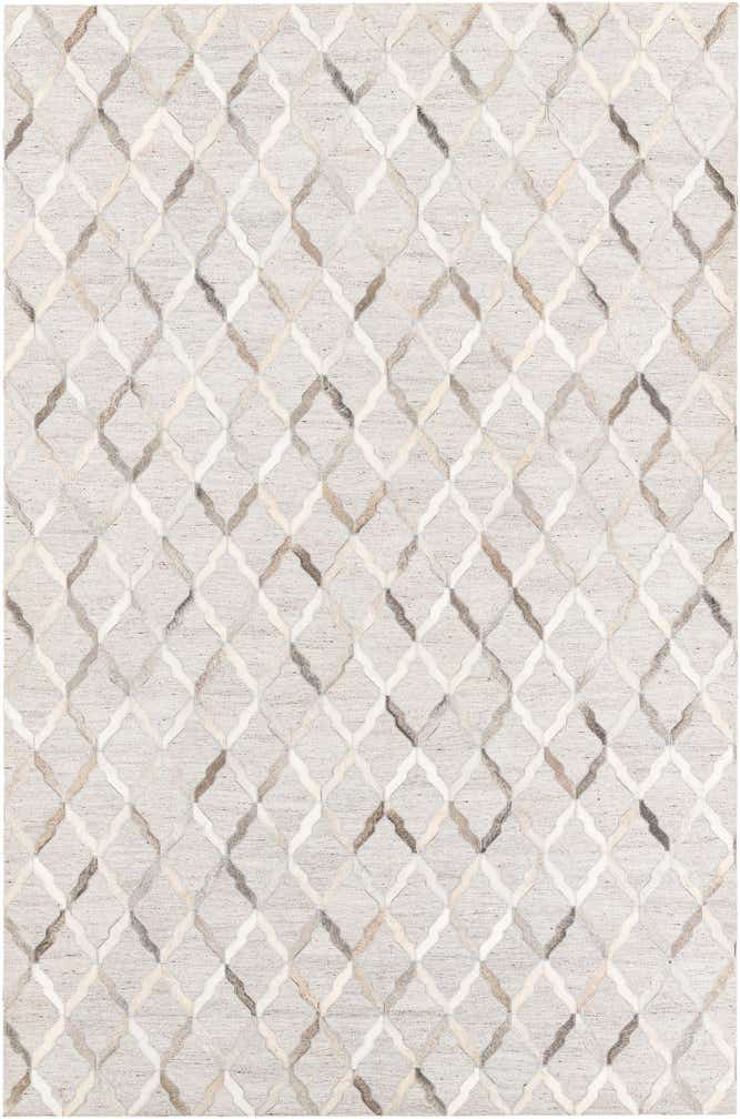 5' x 7' 8 Cowhide Leather Rug