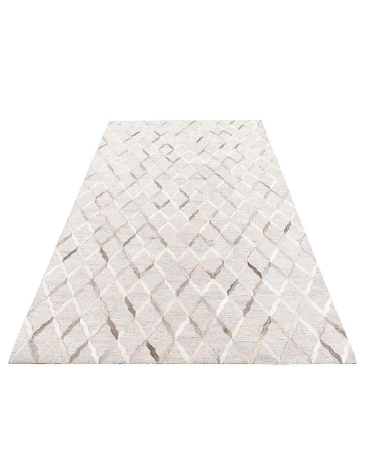 5' 1 x 7' 8 Cowhide Leather Rug