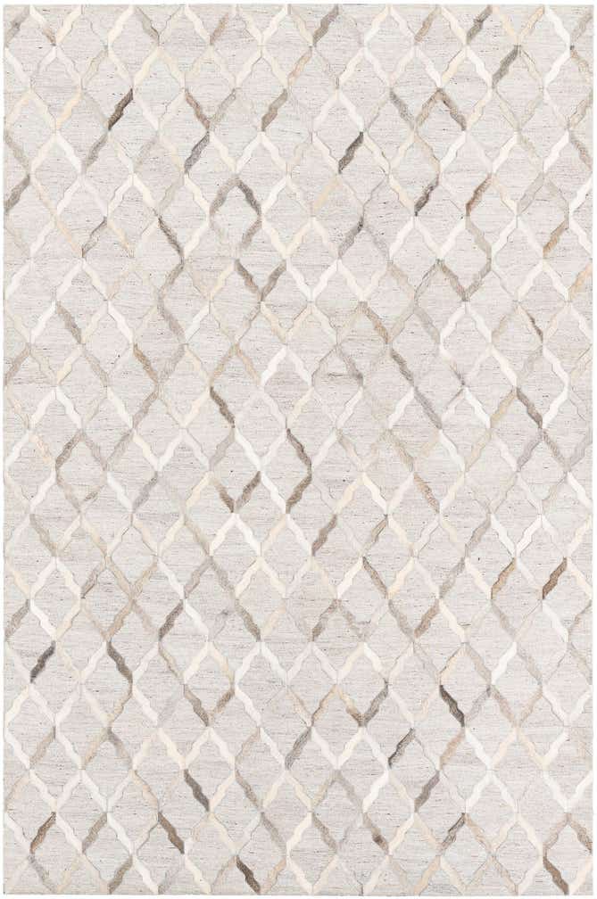 5' 1 x 7' 8 Cowhide Leather Rug
