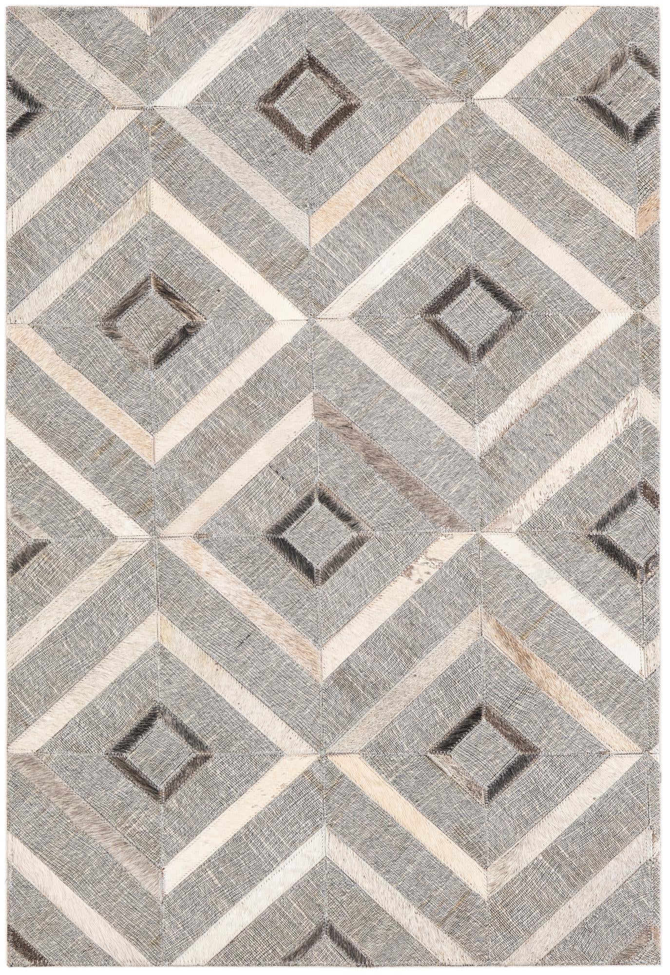 2' x 3' Cowhide Leather Rug