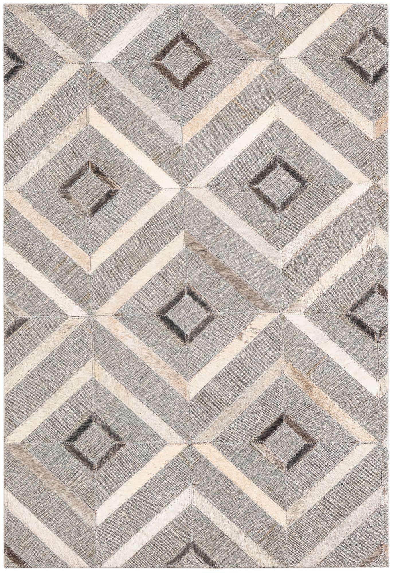 2' x 3' Cowhide Leather Rug