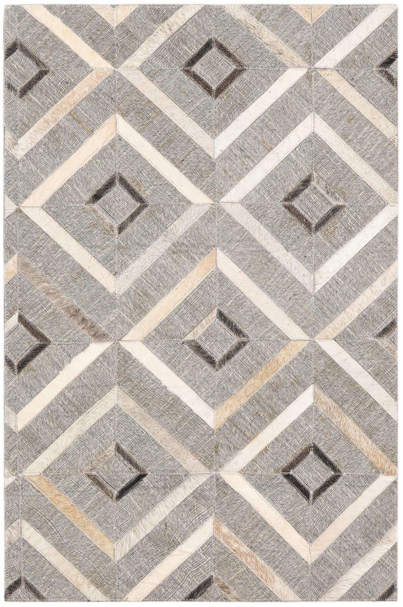 2' x 3' Cowhide Leather Rug