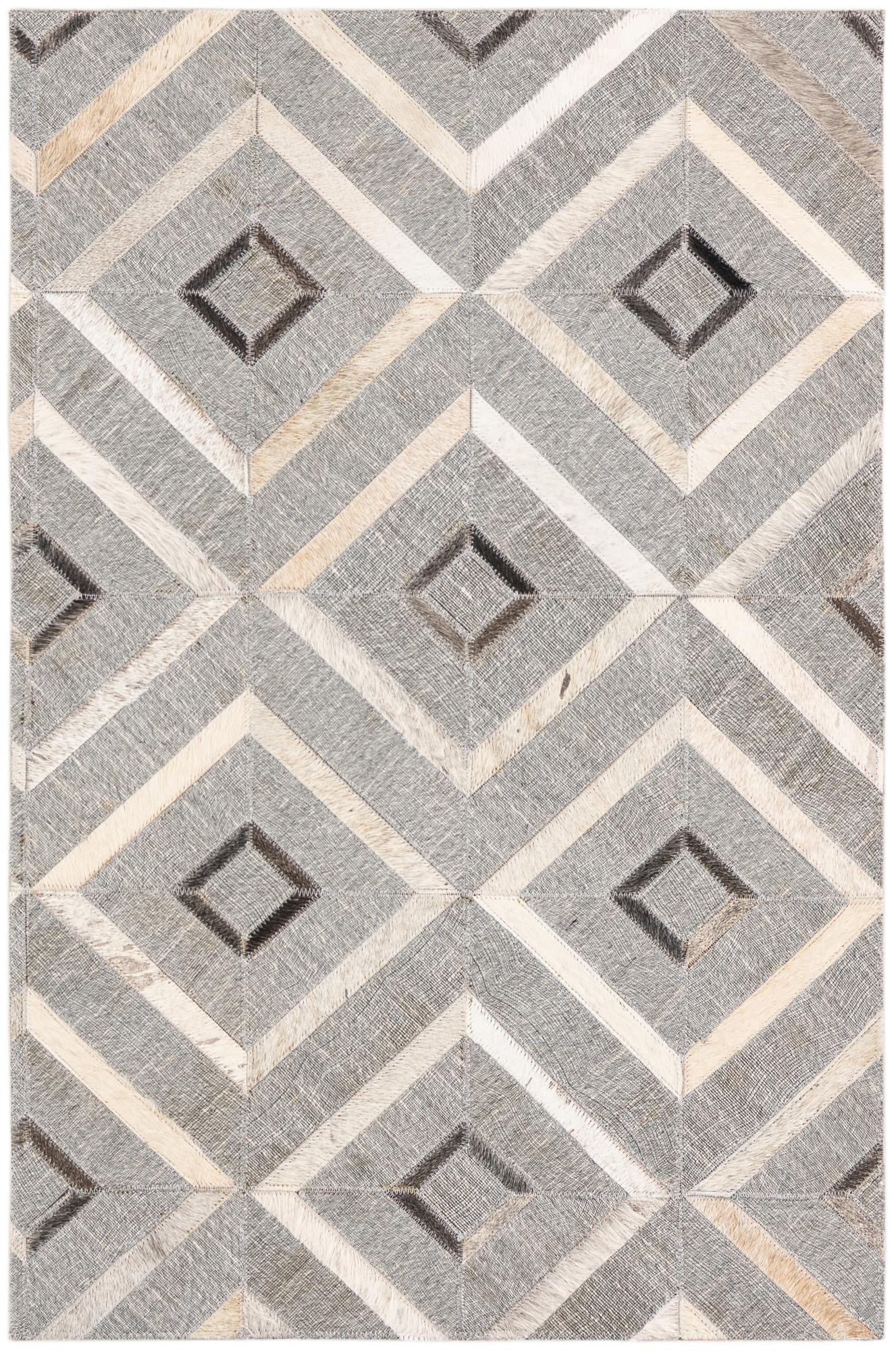 2' x 3' Cowhide Leather Rug