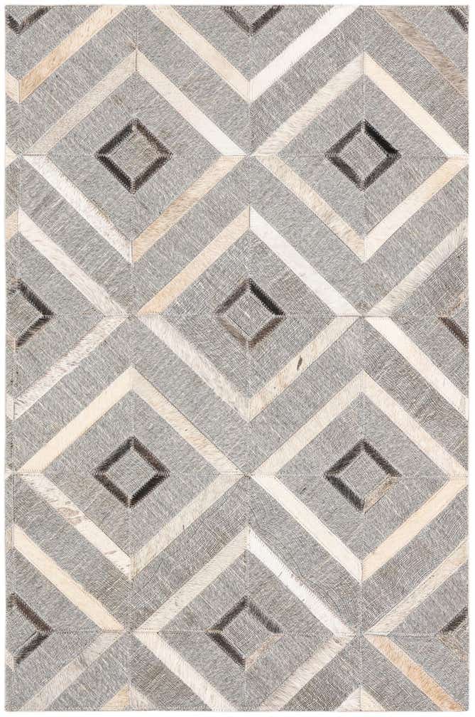 2' x 3' Cowhide Leather Rug