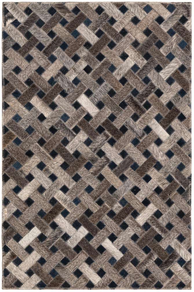 2' x 3' Cowhide Leather Rug