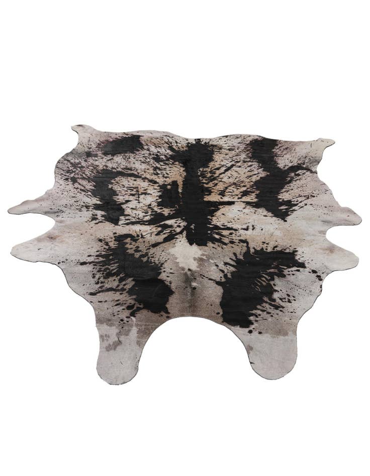 Detail image of 6' 7 x 7' 2 Cowhide Leather Rug