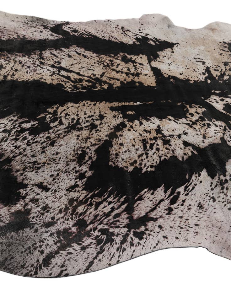 Detail image of 6' 7 x 7' 2 Cowhide Leather Rug