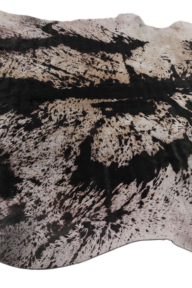 6' 7 x 7' 2 Cowhide Leather Rug