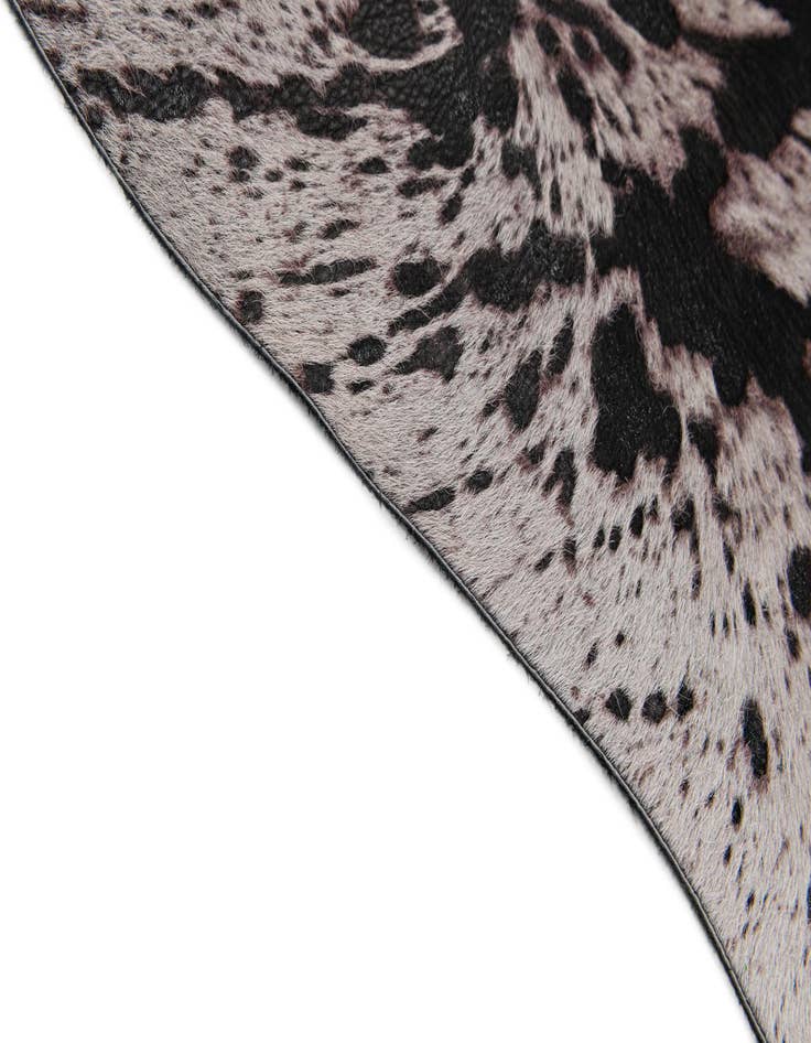 Detail image of 6' 7 x 7' 2 Cowhide Leather Rug