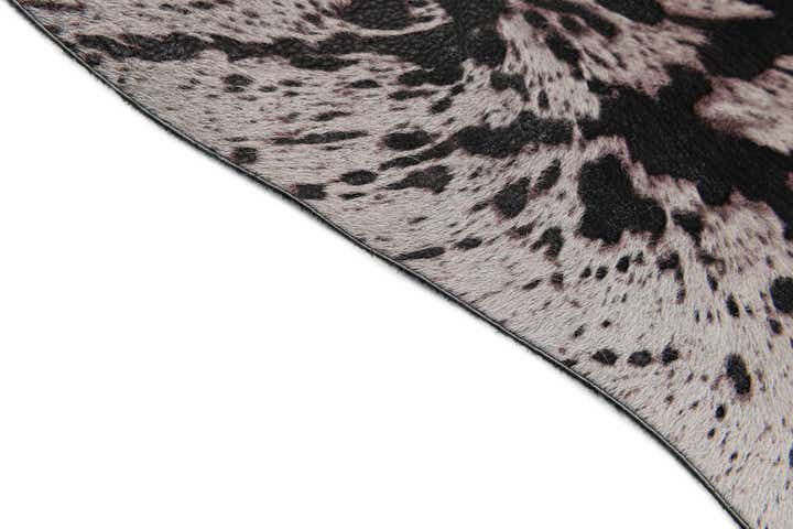6' 7 x 7' 2 Cowhide Leather Rug